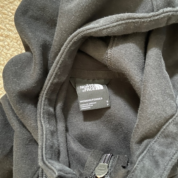 North Face zip up hoodie black size small - Picture 2 of 3